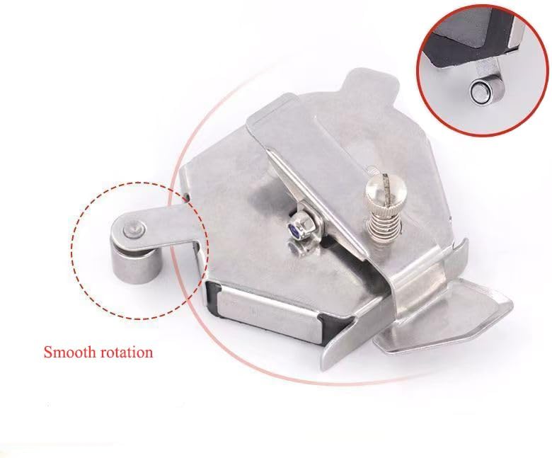 Bequilter Upgraded Multifunctional Magnetic Seam Guide for Sewing Machines, Adjustable Sewing Guide for Precise Stitching, Universal Sewing Supplies and Accessories (Silver)