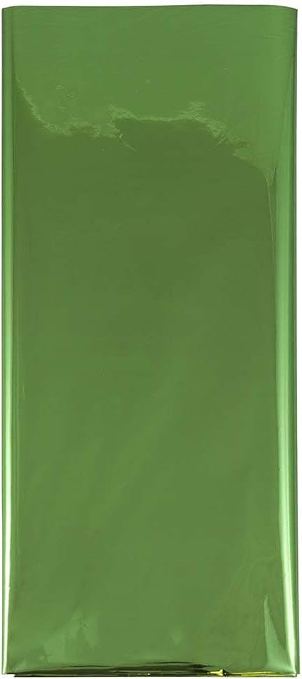JAM PAPER Tissue Paper - Green Mylar - 3 Sheets/Pack
