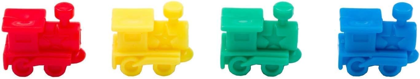 Regal Games Mexican Train Dominoes Set for Adults - Double 12 Dominoes with 91 Numbered Domino Tiles & 4 Trains - 2 or 4 Player Games & Ideal for Family Fun Game Night and Travel