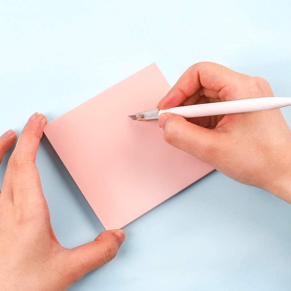 8 Pcs 2"x2" Pink Rubber Carving Blocks for Stamp Soft Rubber Crafts, Soft and Easy to Carve (Square)