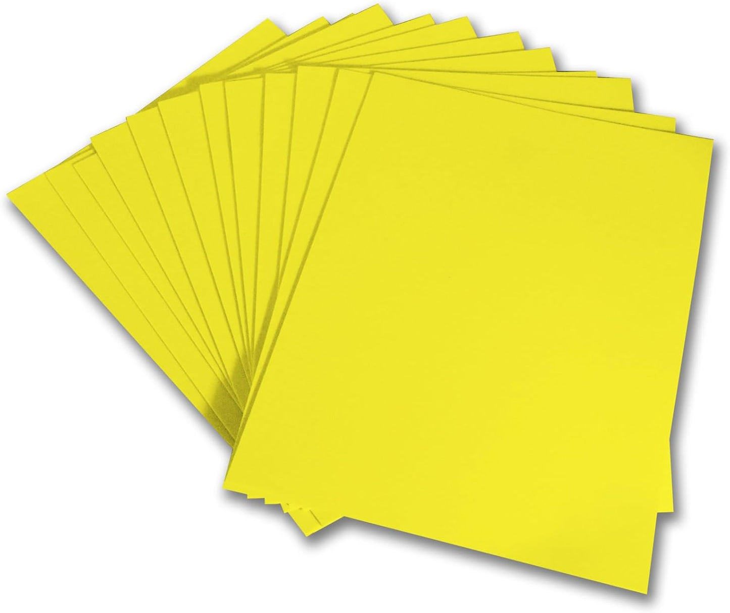 QIDIWIN EVA Foam Craft Sheets - 9x12 Inch 2mm Thick Versatile Non-Adhesive Foam for DIY, Cosplay, Scrapbooking, Classroom Projects - Durable, Flexible, Perfect for Crafting, 12 Pack(Yellow)