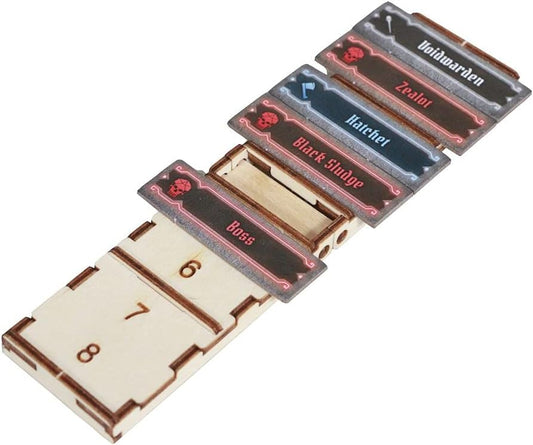 The Broken Token Initiative Tracker - Wood Game Tracker Compatible with Gloomhaven: Jaws of The Lion