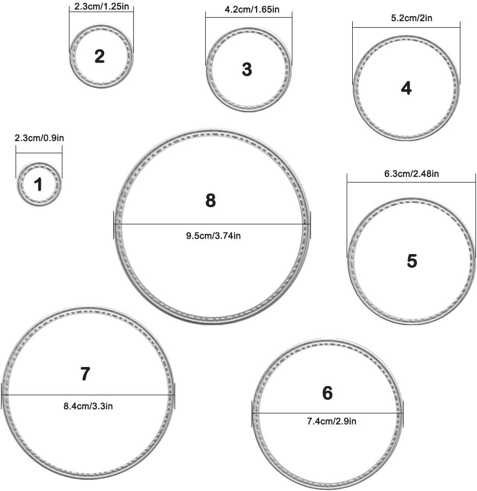 2 Packs Cutting Dies Stencil Metal Template Moulds, FineGood Embossing Tool for Card Making Scrapbooking DIY Album Paper