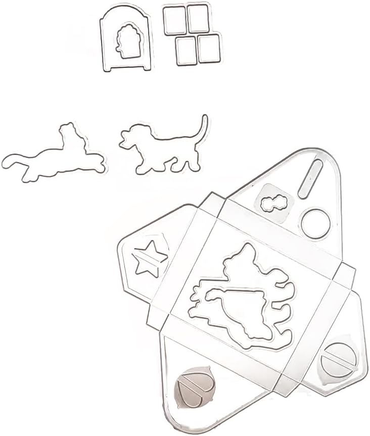 2025-2026 Stamps and Dies for Card Making, Stamps and Dies Set 2025 for Christmas and Halloween, Die Cut DIY Various Festivals Album Scrapbooking Birthdays Greeting Card (M4283)