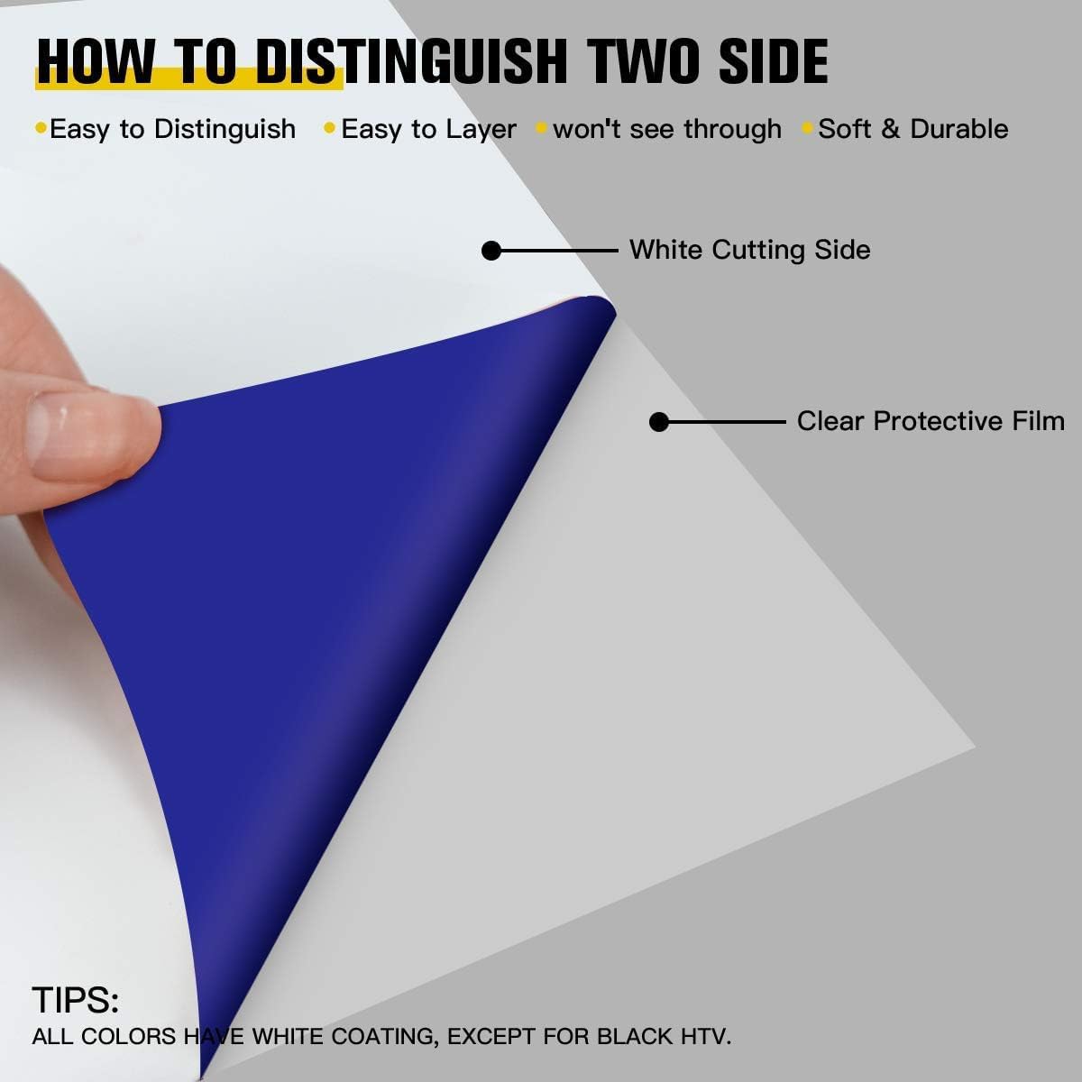 JANDJPACKAGING Blue HTV Vinyl for T-Shirts 12"x10" Heat Transfer Vinyl 10 Pack Iron on Vinyl (Navy Blue)