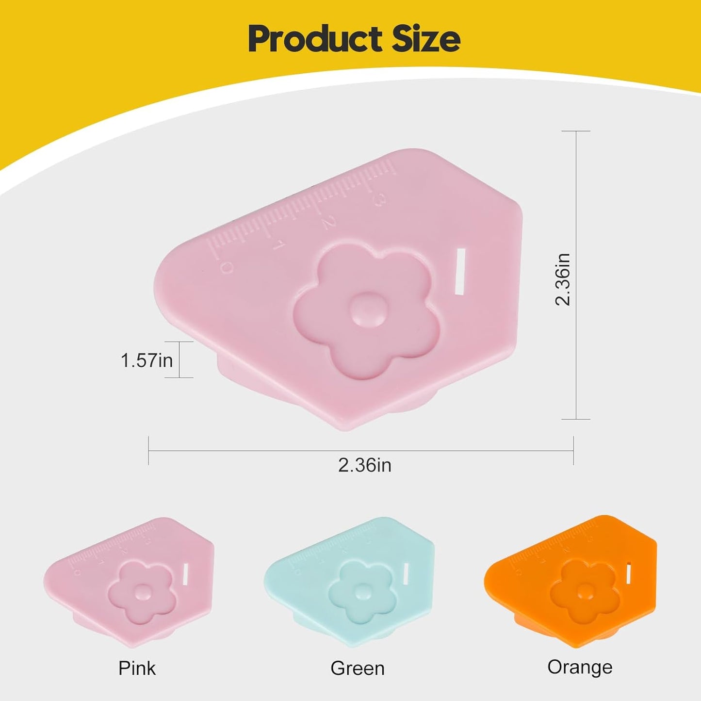 3 Pcs Magnetic Seam Guide for Sewing Machine, 2025 Multifunctional Polygonal Magnetic Seam Guide with Scale, Sewing Accessories for Magnet Making Machine (3colors)