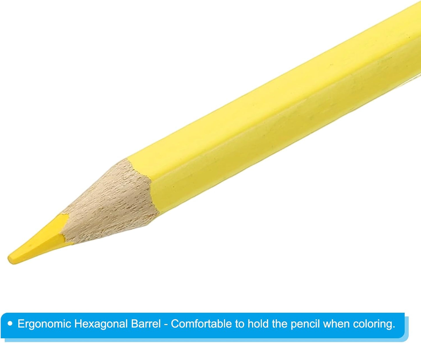 PATIKIL Watercolor Pencil, 6Pcs Water Soluble Pencils for Blending, Coloring, Sketch Drawing, Painting, Light Yellow