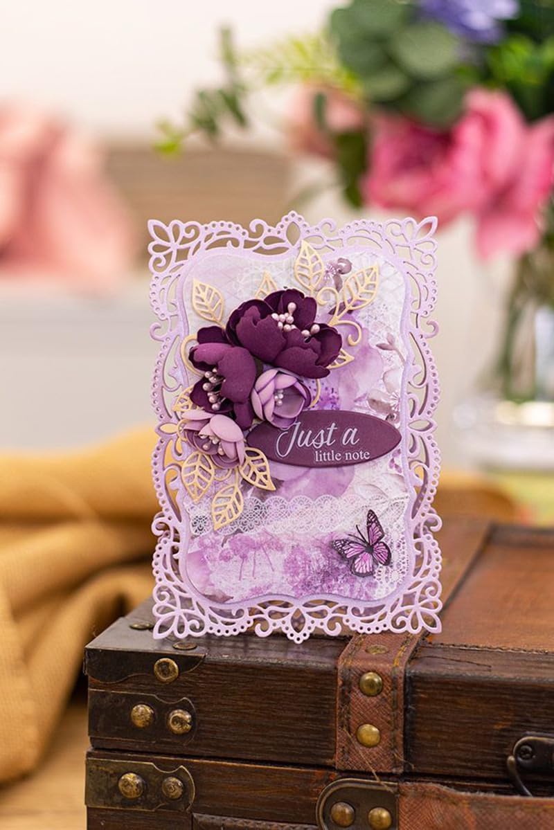 Metal Cutting Dies DIY Embossing Stencil Template Scrapbooking Card Making Mold Photo Album Arts Crafts Tools (A-3 pcs Butterfly 19x6.4cm)