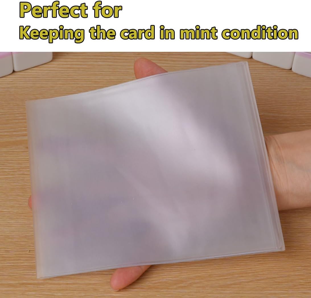aoG Mahjong Card Holder for Mah Jongg Hands and Rules, Non Glare, PVC Plastic, Soft, Durable, 2025 (Standard 4 pcs)