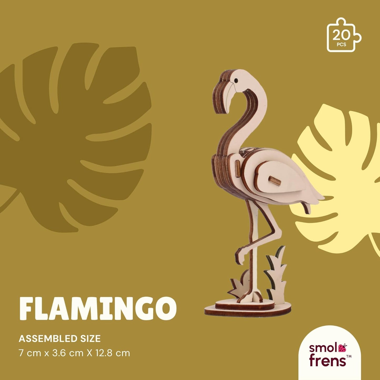 Wooden Animal Puzzles for Ages 8+, 6 Pack 3D Wooden Puzzles, STEM Kits for Kids, Teens, Adults, Wood Crafts Model Kits, STEM Toys, DIY Art Projects, Educational Gifts Toys, Party Favors - Exotic Frens