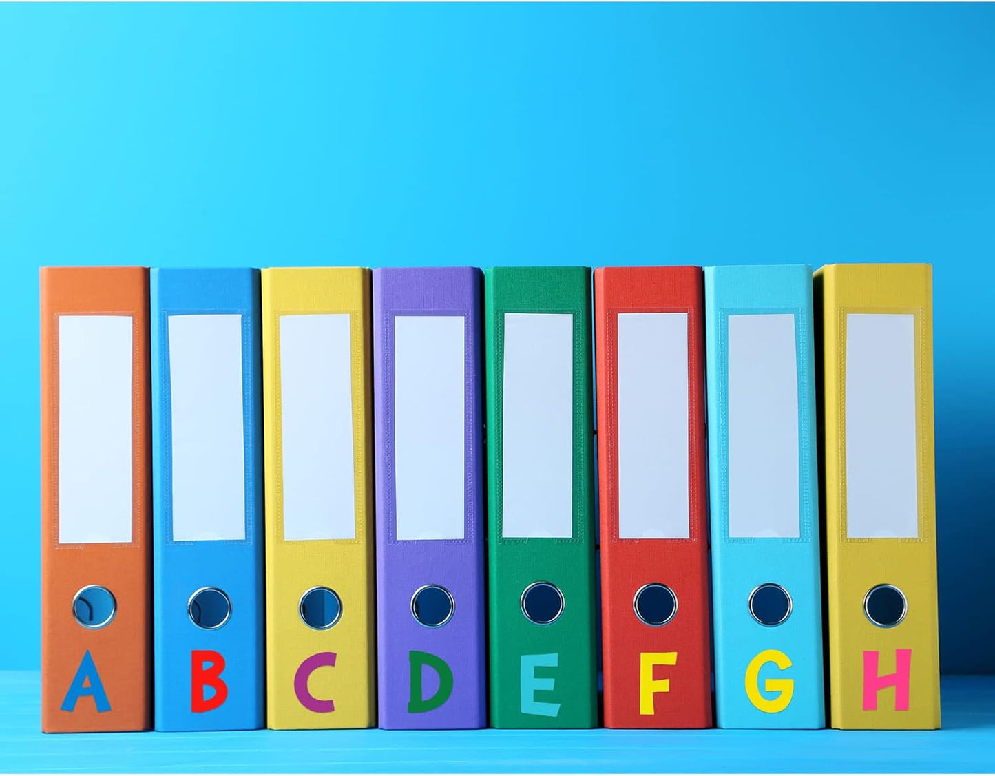 TaoBary 544 Pcs 2 Inch 16 Sheets Large Letter Stickers, Upper and Lower Case, Adhesive Vinyl Alphabet Sticker for Bulletin Board, Poster, Bottle, DIY, Notebook(Colorful,2 Inch)