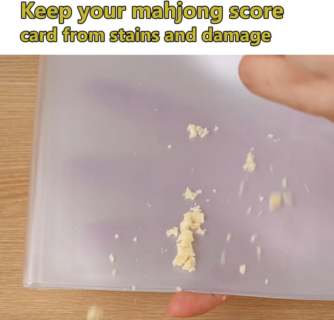 aoG Mahjong Card Holder for Mah Jongg Hands and Rules, Non Glare, PVC Plastic, Soft, Durable, 2025 (Standard 4 pcs)