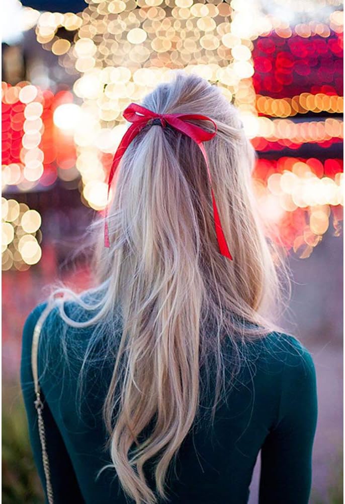 TONIFUL 3/8 Inch x 100yds Red Satin Ribbon Thin Solid Fabric Ribbons Roll for Gift Wrapping Invitation Floral Hair Balloons Craft Sewing Party Wedding Popsicles Decoration Valentine's Day Bouquet