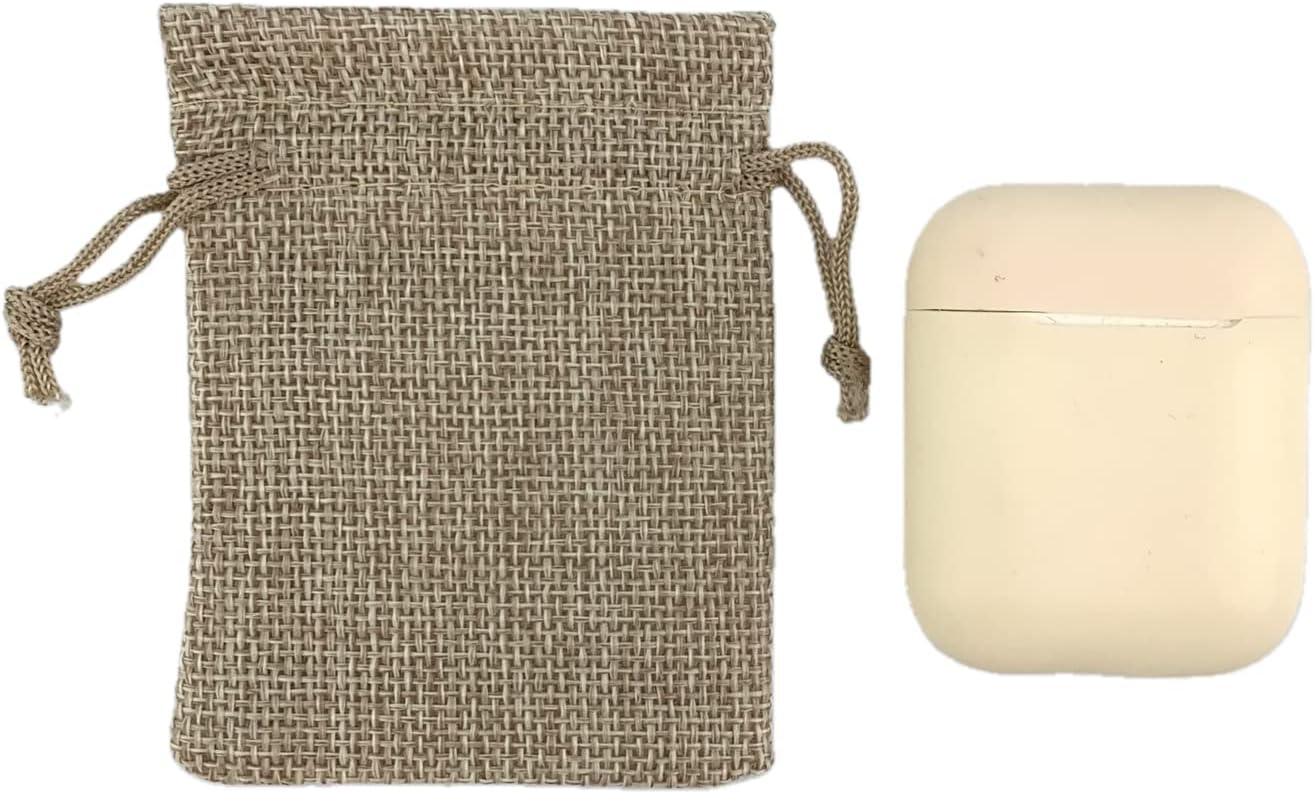 Palmhomee Pack of 25 Burlap Gift Bags with Drawstring Linen Jewelry Pouches Wedding Hessian Jute Bags for Birthday and Treat Pouches Party Wedding Favors Gift (2.8x3.6 Inch, Burlap)