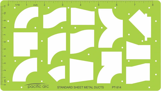 Pacific Arc Template: Sheet Metal Ducts 5" x 8.88"