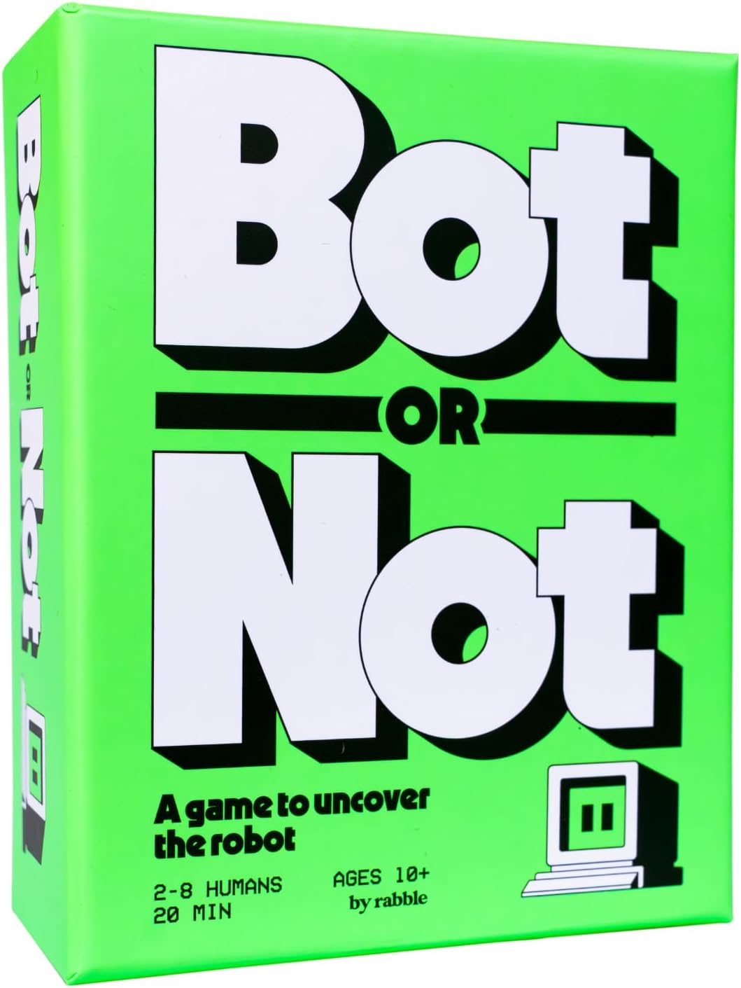 Rabble Bot or Not - A Game to Uncover The Robot | 2-8 Players, Party Games, Family, Teens, Adults, 2 Player Games, Board Games, Card Games