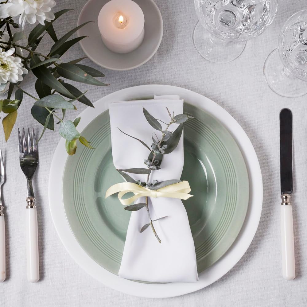 3/8" Width x 50 Yards Satin Fabric Ribbon, Green Ribbon Perfect for DIY Bows, Swags, Gift Wrapping, Craft, Flower Bouquet，Christmas and Party Decoration