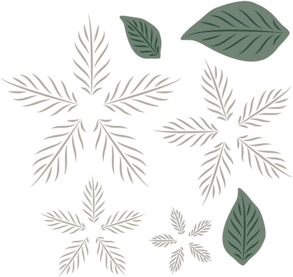 Cutting Dies Metal Stencils Scrapbooking Tools DIY Embossing Template for Paper Card Making Album Arts Crafts Supplies (Flower Set C-10.5x9.7cm)