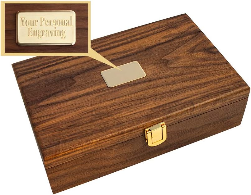 Alex Cramer The Nines Double 9 Domino Set - American-Made Solid Walnut Case Holds Our 55-Piece Domino Set for Adults