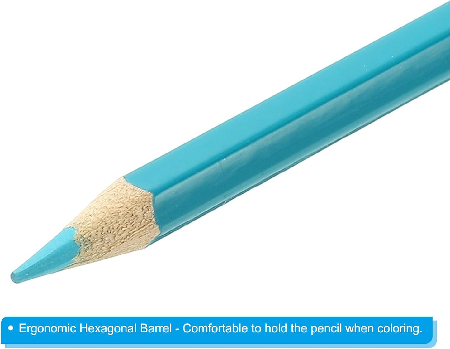 PATIKIL Watercolor Pencil, 6Pcs Water Soluble Pencils for Blending, Coloring, Sketch Drawing, Painting, Sky Blue