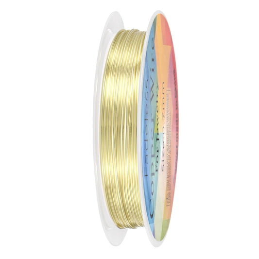 0.7 mm/21 Gauge Copper Wire for Jewelry Making, 10.2FT Copper Beading Craft Wire for Jewelry/Weaving/DIY Crafting/Planting, Color-Retaining [3.1M, Light Golden]