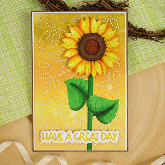 Cutting Dies Metal Stencils Scrapbooking Tools DIY Embossing Template for Paper Card Making Album Arts Crafts Supplies (Sunflower-7.7x10.4cm)