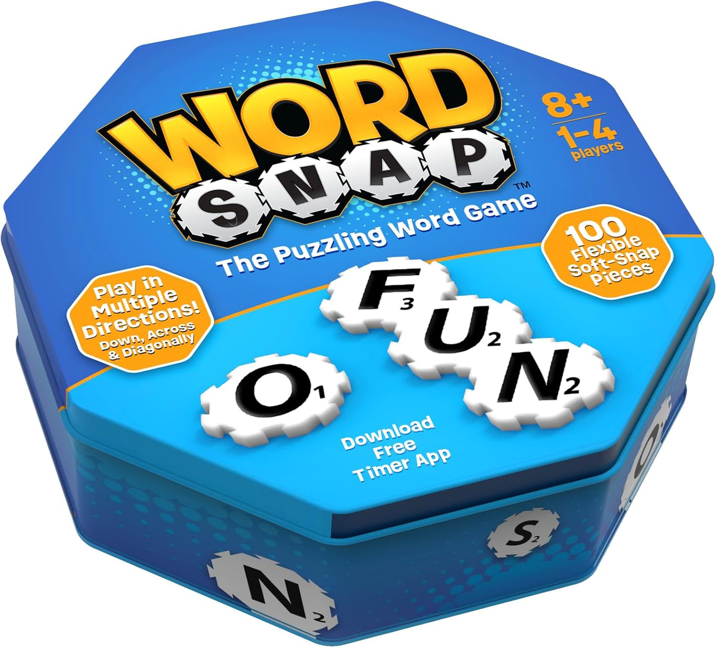 Word Strategy Game, Word Puzzle for Adults, Family, and Kids, Fun Game for Ages 8+, Travel Size, 1-4 Players