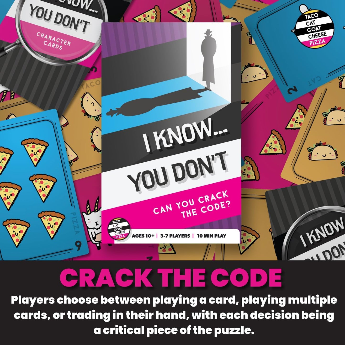 I know... You Don't Strategic Card Game for Family Game Night by Taco Cat Goat Cheese Pizza | Easy to Learn | Fast 10 Minute Rounds | Fun for Kids, Teens, and Adults | 3 - 7 Players