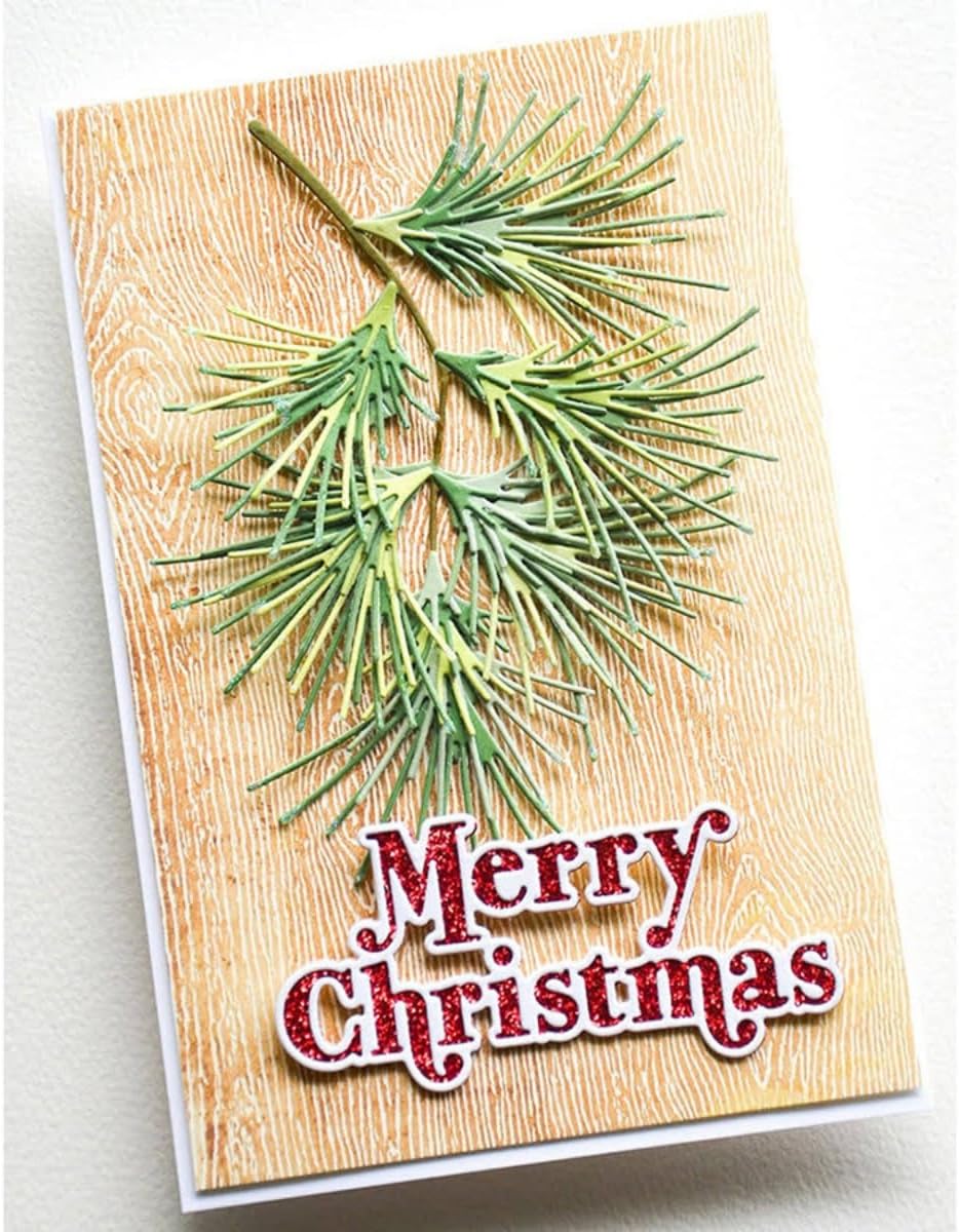 Metal Cutting Dies DIY Merry Christams Embossing Stencil Template Scrapbooking Card Making Mold Photo Album Arts Crafts Tools (Merry Christmas-8.9x8cm)