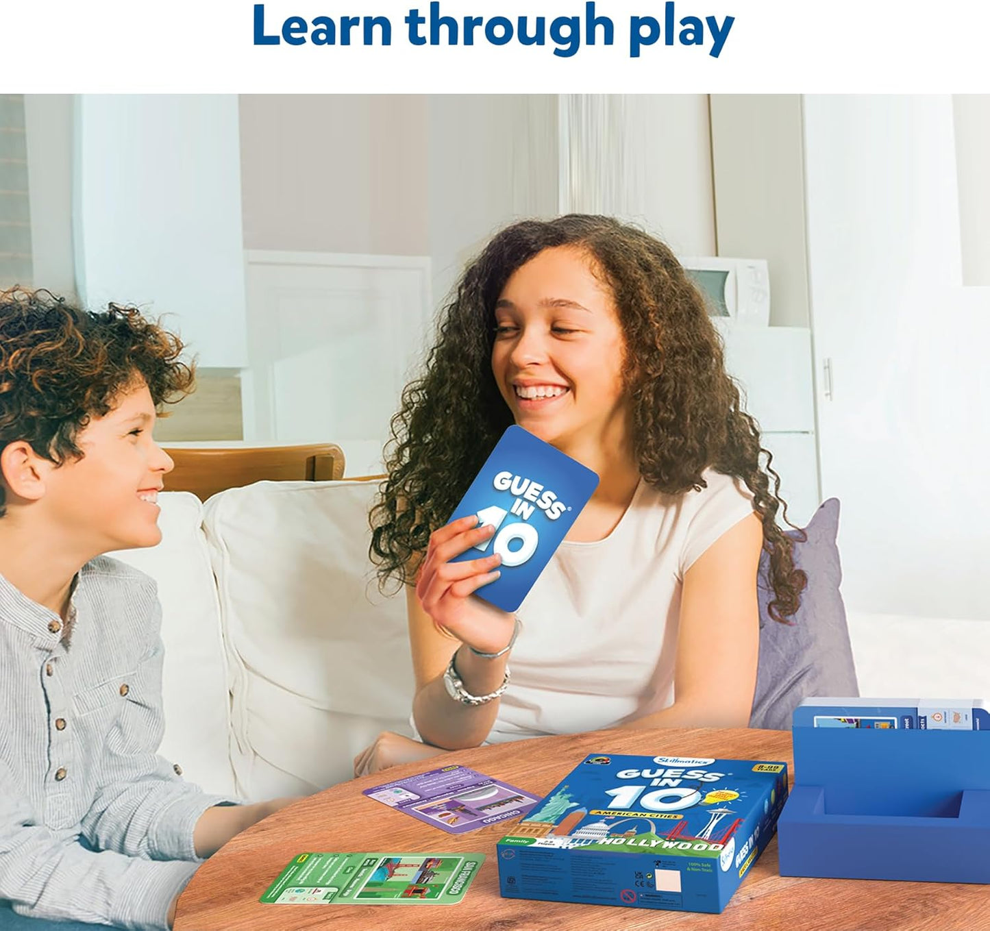 Skillmatics Guess in 10 American Cities, Perfect for Boys, Girls, Kids, and Families Who Love Card Games, Educational Toys & Games, Gifts for Ages 8, 9, 10 and Up