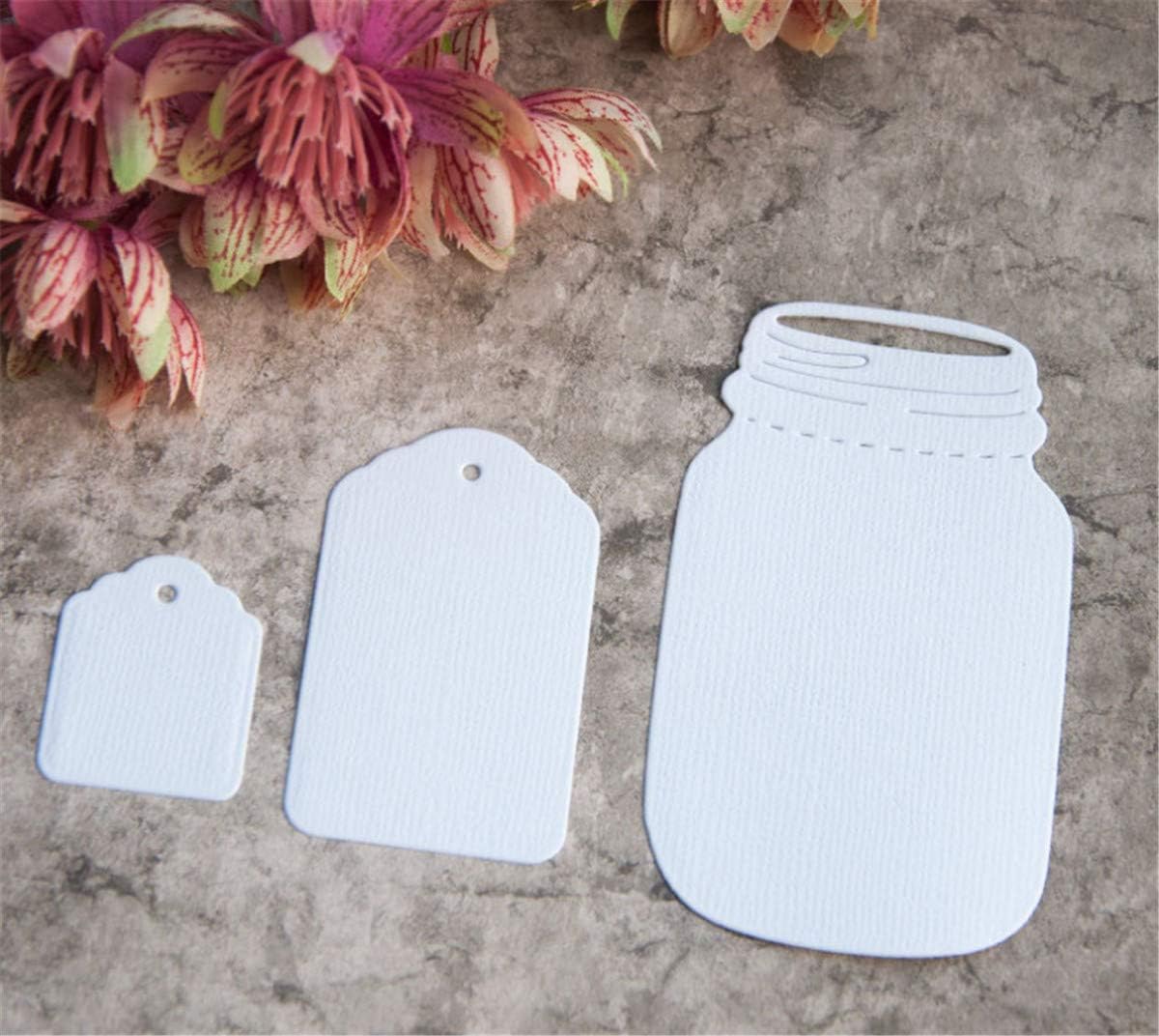 Metal Cutting Dies DIY Embossing Stencil Template Scrapbooking Card Making Mold Photo Album Arts Crafts Tools (Wishing bottle-8x5cm)