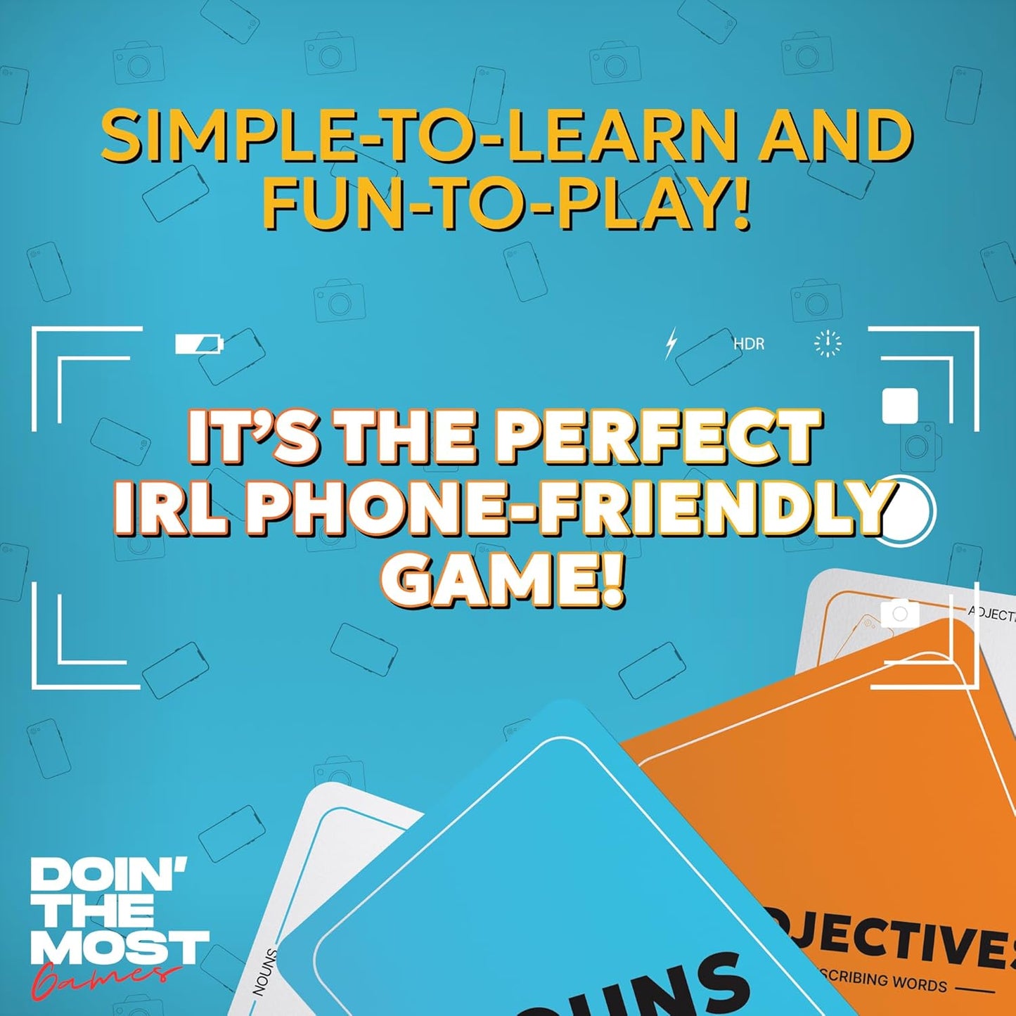 Doin' The Most - Pick Your Pic: Hilarious Party Cards for Family Game Night. Fun Travel Gifts for Kids, Teens, College, and Adults. Ages 13+