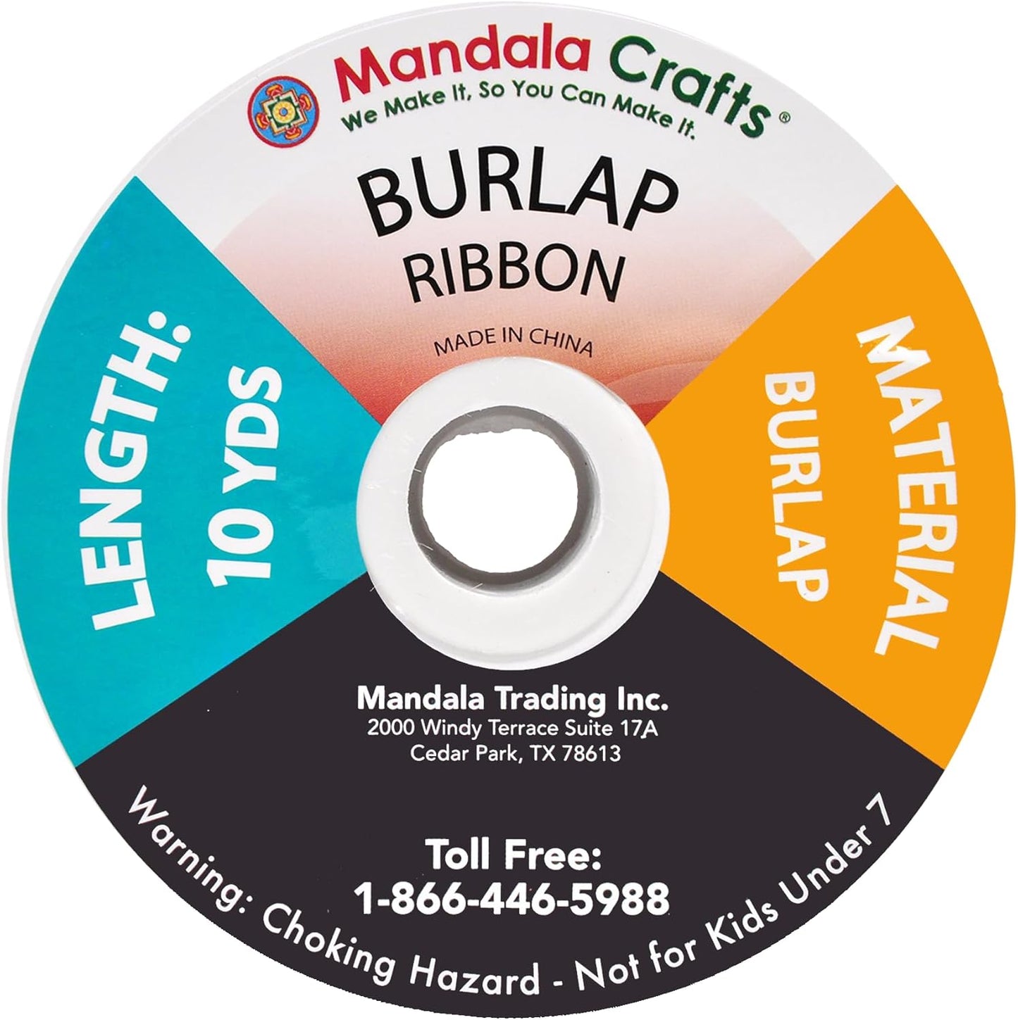 Mandala Crafts Red Burlap Ribbon 1.5 Inches Wide Jute Ribbons for Crafts - 20 Yds Roll Rustic Burlap Wrap Trim Ribbons for Wreaths Bows Wedding Party Decoration