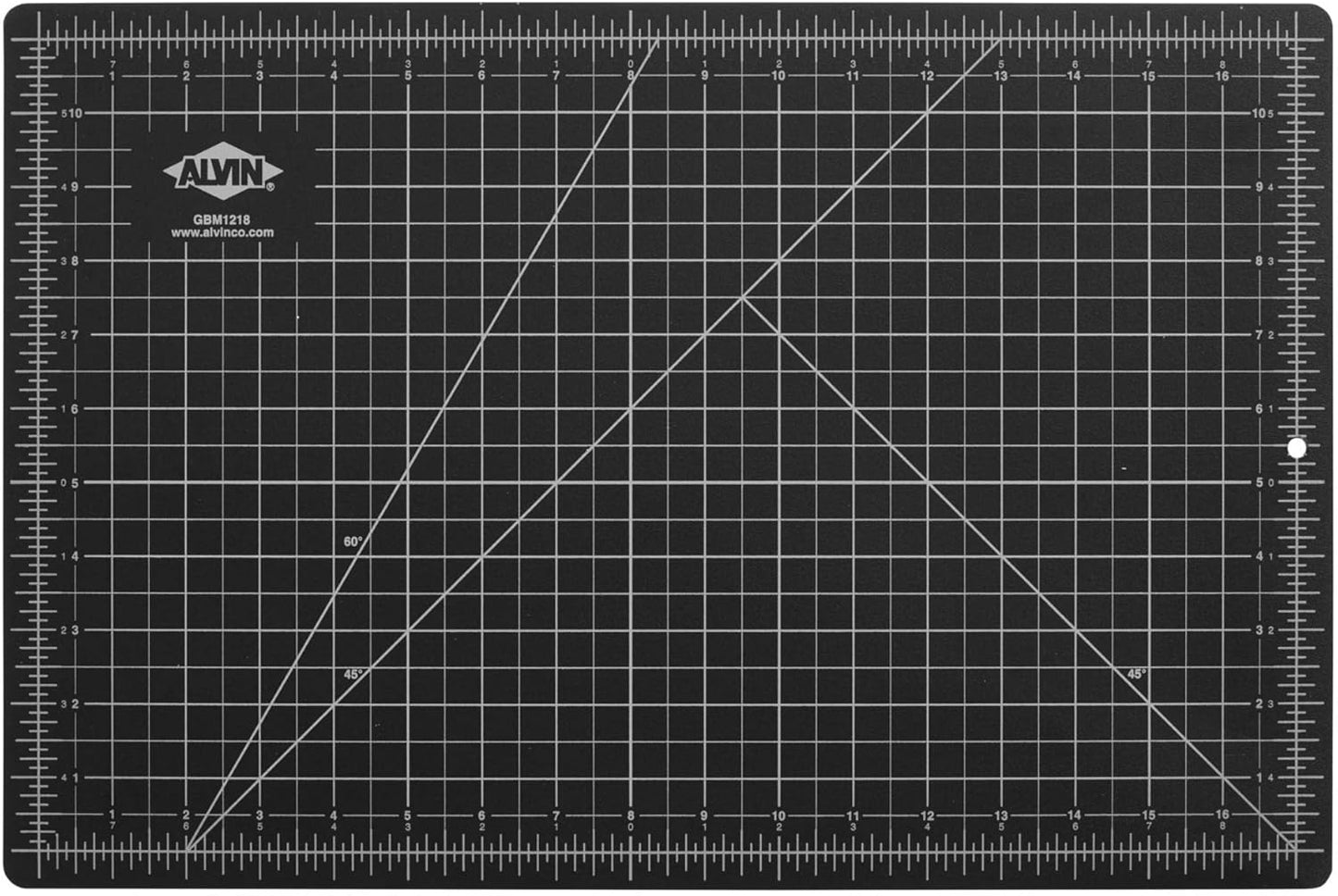 ALVIN GBM Self-Healing Cutting Mat 12 x 18 inch | Double-Sided Green/Black | 5-Layer Gridded Surface for Arts, Crafts and Sewing - Model GBM1218