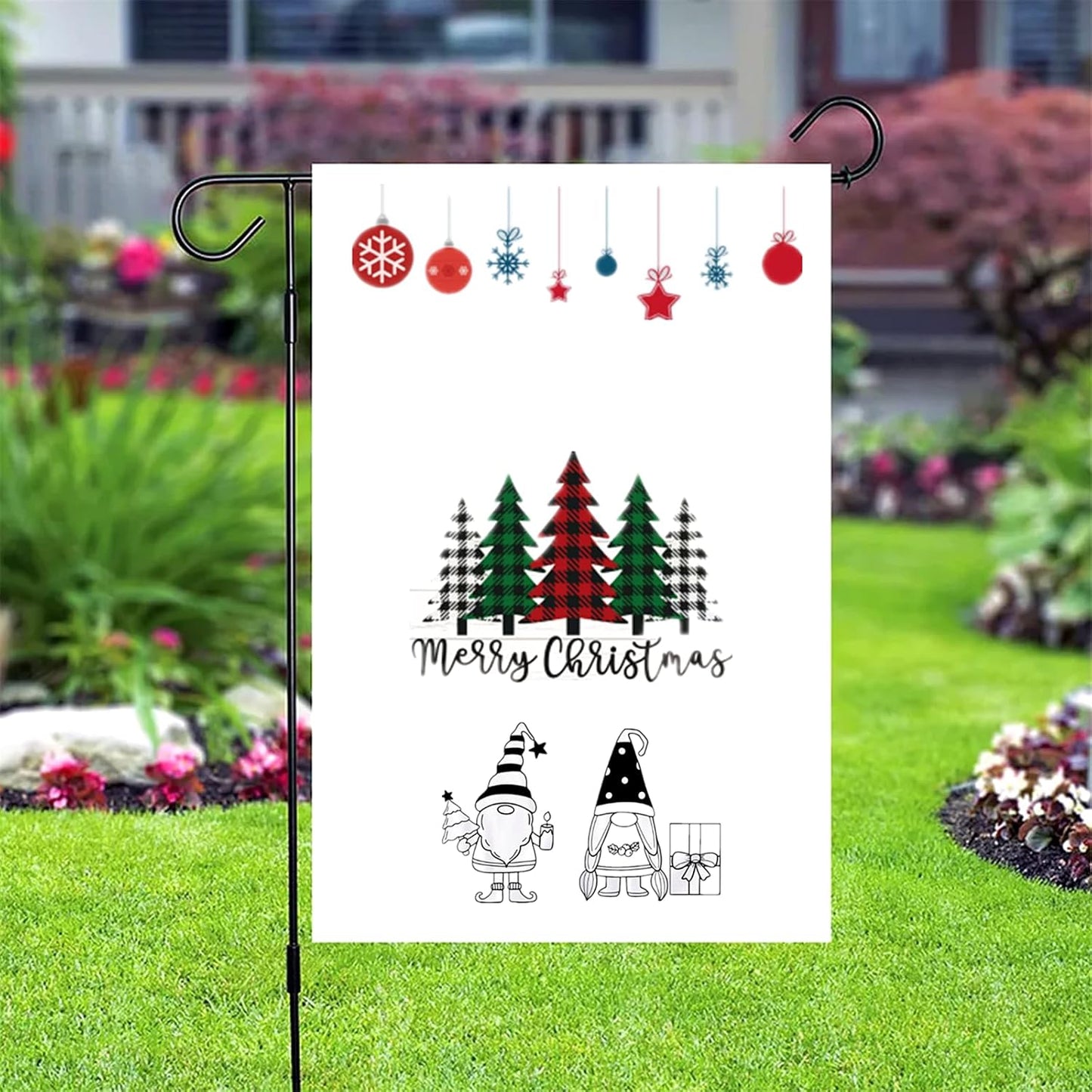 JAJADO JAAJDO Merry Christmas Silk Screen Transfers Christmas Tree Silk Screen Stencils Xmas Bell Ornaments Screen Printing Stencils for Christmas Party Decorations, Coffee Shop, Office, School, Home