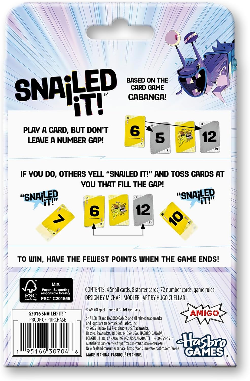 Snailed it! Game | Easy to Learn Family Games for Kids, Teens, and Adults | Snail Card Game | Ages 8 and Up | 3 to 6 Players | 20 Mins. | Kids Gifts