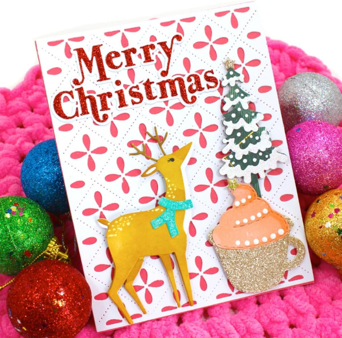 Metal Cutting Dies DIY Merry Christams Embossing Stencil Template Scrapbooking Card Making Mold Photo Album Arts Crafts Tools (Merry Christmas-8.9x8cm)