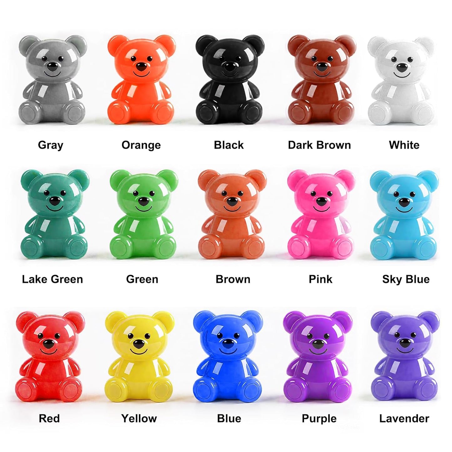 JDiction 15 Colors UV Resin, Odorless Hard Solid Colored UV Resin for Jewelry Making, Casting and Coating, Crafts and Decoration(20g Each)