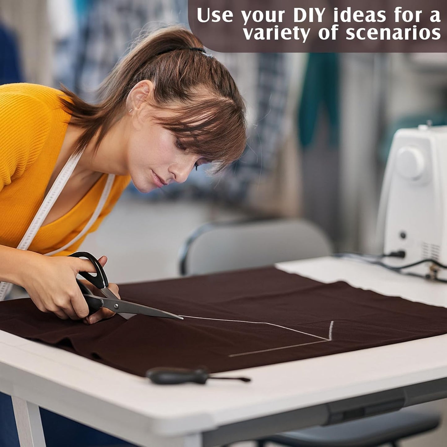 Jecery 1.1 Yard Anti Tarnish Silver Cloth by the Yard, Luxury Jewelry Silver Polishing Storage Protect Cloths for Silverware Flatware Silversmith Polishing (Brown)