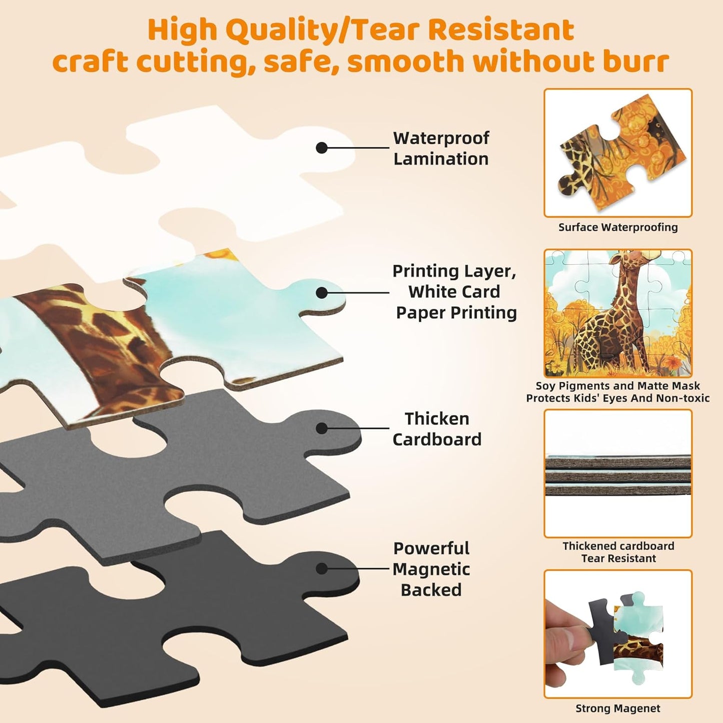 Puzzles for Kids Ages 3-5 3PK-113PCS-9 Animal Themes Magnetic Puzzles for Kids 4-6 Travel Puzzle for Airplane/Car/Road Trip/Gift Toys for 3 4 5 6 Year Old Girls and Boys