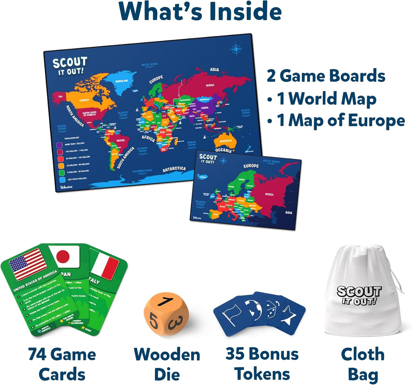 Skillmatics Board Game - Scout It Out, Guessing & Trivia Game for Families, Educational Toys, Card Games for Kids, Teens and Adults, Gifts for Boys and Girls Ages 7, 8, 9 and Up