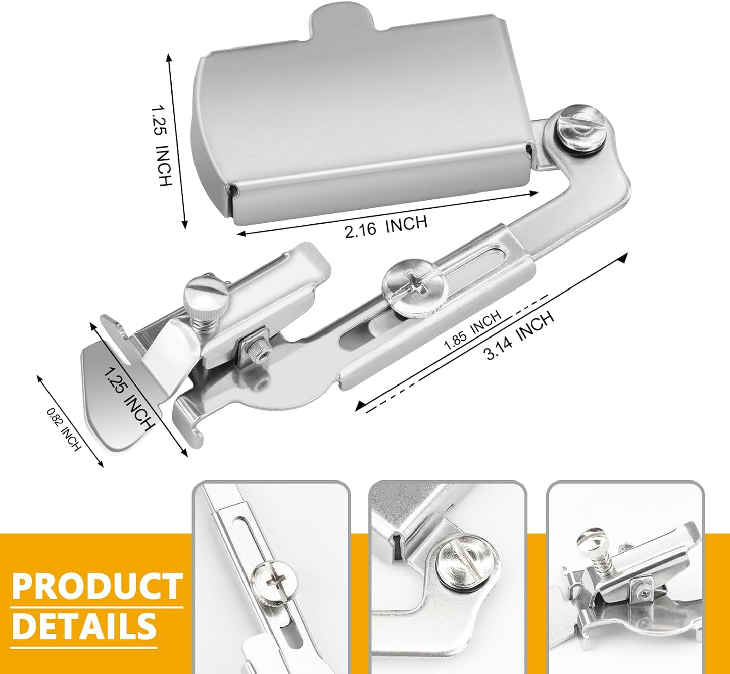 Magnetic Seam Guide,Upgrade Magnetic Seam Guide for Sewing Machine,Multifunctional Sewing Machine Guide for All Sewing Machine,Seam Guide Ruler, Sewing Machine Presser Foot