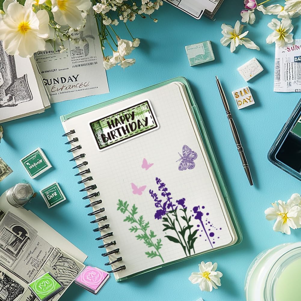 29 Pcs Acrylic Stamps for Crafting Card Making Supplies Set Include 3 Acrylic Clear Stamp Blocks, 6 Clear Silicone Stamps Seals, 20 Craft Ink Pads Stamp for DIY Scrapbooking Journal