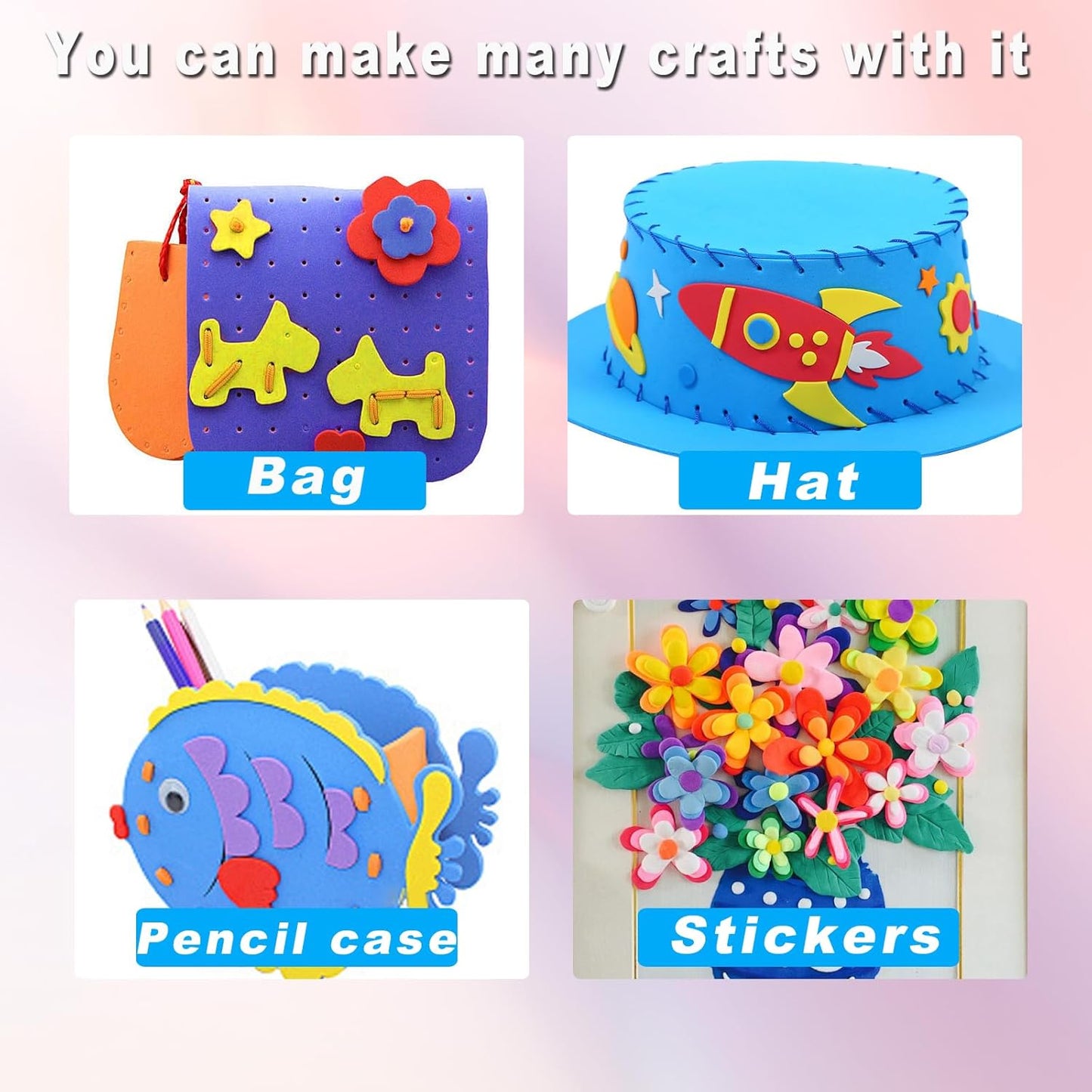 QIDIWIN EVA Foam Craft Sheets - 9x12 Inch 2mm Thick Versatile Non-Adhesive Foam for DIY, Cosplay, Scrapbooking, Classroom Projects - Durable, Flexible, Perfect for Crafting, 12 Pack(Orange)