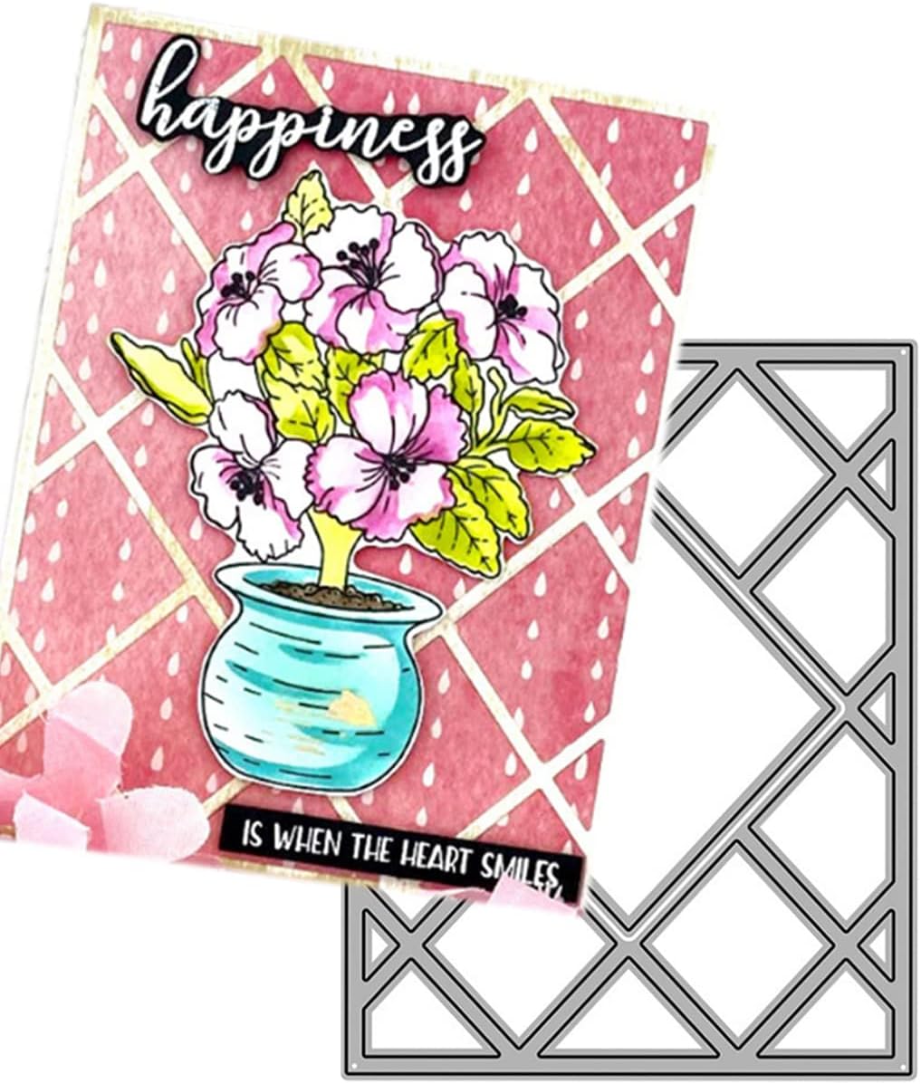 Mvchifay Cutting Dies for Card Making Metal Die-Cuts Scrapbooking Tool Hollow Frame DIY Craft Punch Template Embossing for Paper Album Decor (Style-A)