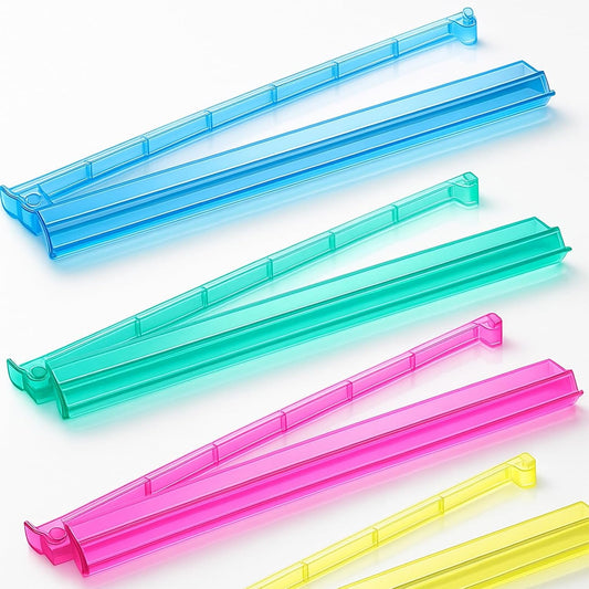 Mahjong Racks with Pushers, 4PCS Acrylic Clear Mahjong Racks, 4 Transparent Acrylic Mahjong Rack with Built in Pushers Set, Mahjong Accessories