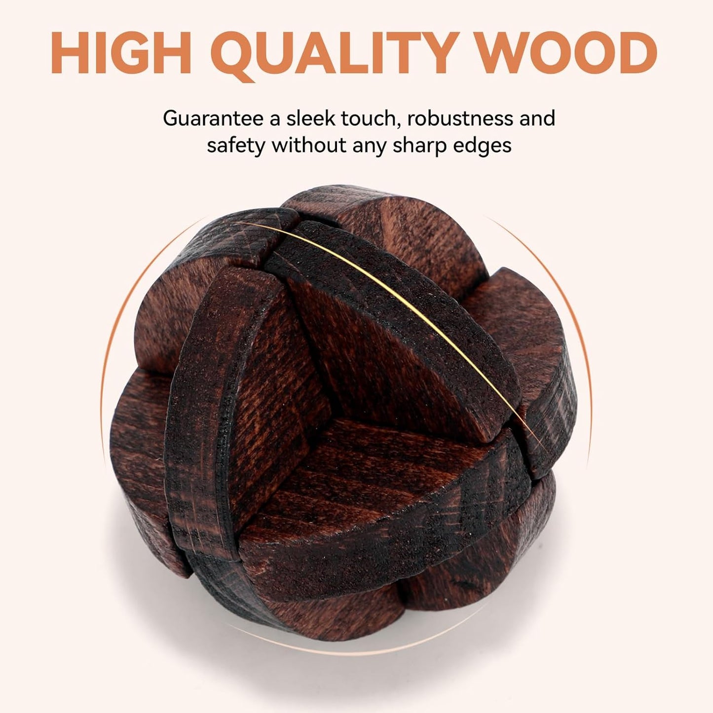 8 Pcs Brain Teaser Puzzles for Adults Teens - Metal Puzzles 3D Puzzle Game Toys for Adults Teens - Wooden Unlock Interlocking Puzzle Adult IQ Education Smart Toys