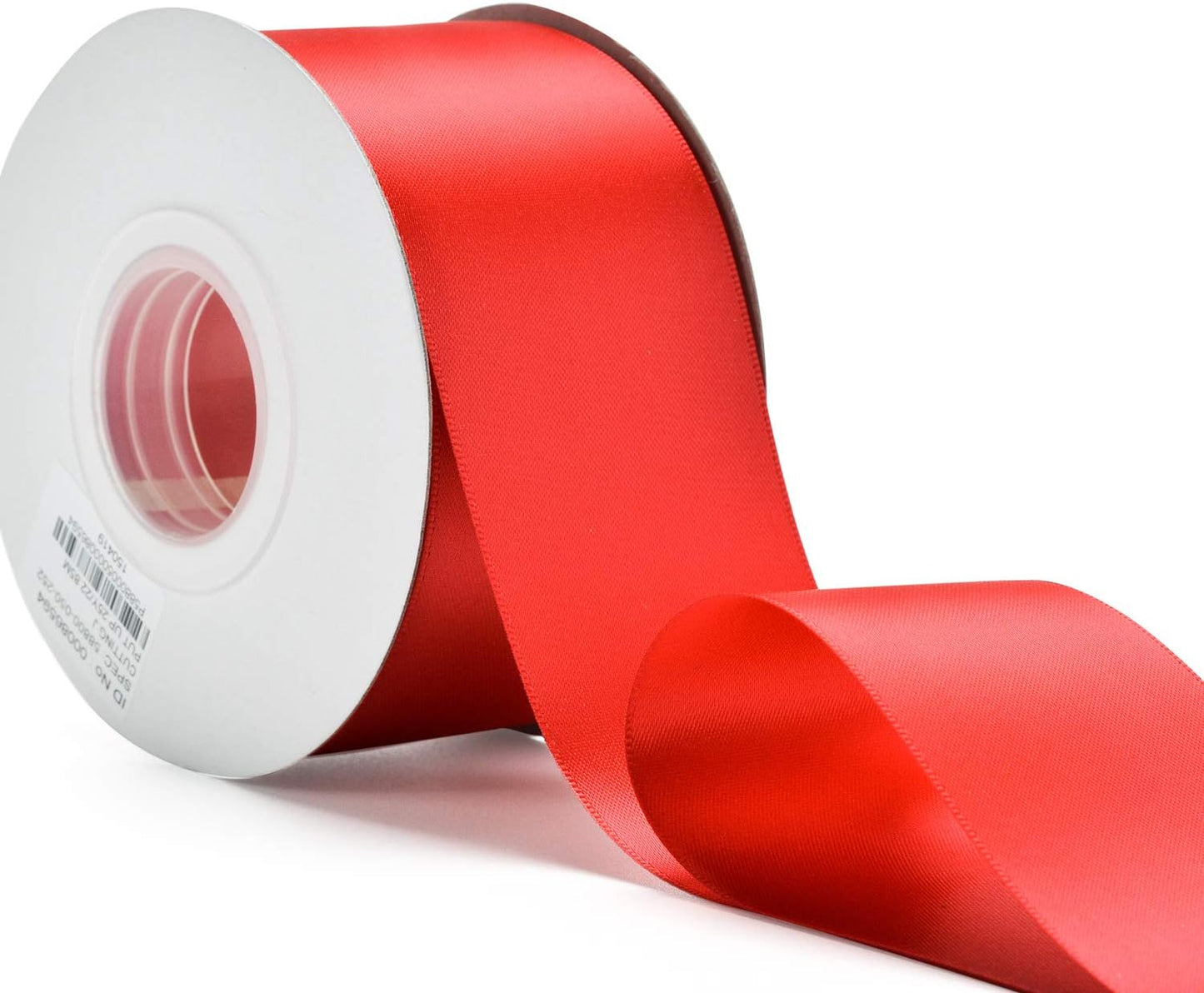 YAMA Double Face Satin Ribbon - 2 Inch 25 Yards for Gift Wrapping Ribbons Roll, Red