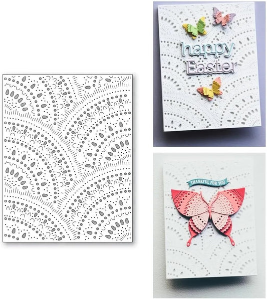 Mvchifay Cutting Dies for Card Making Metal Die-Cuts Scrapbooking Tool Hollow Frame DIY Craft Punch Template Embossing for Paper Album Decor (Hollow Frame-14.2x11cm)