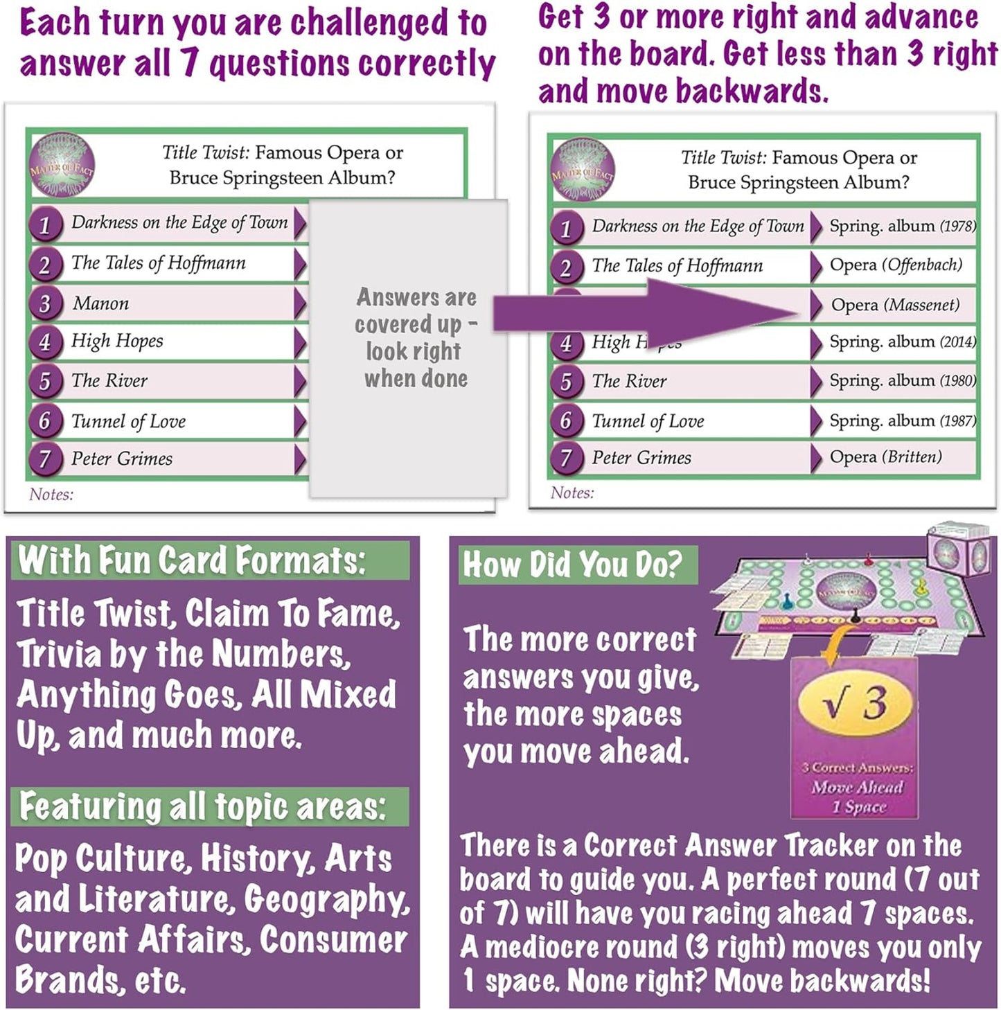 Matter of Fact — Fast-Paced, Rapid-Fire Trivia Challenge with Quirky Categories — Adult & Family Game Night Fun